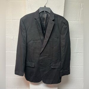 Marc Anthony Classic Black Men's Blazer with white dot detail.